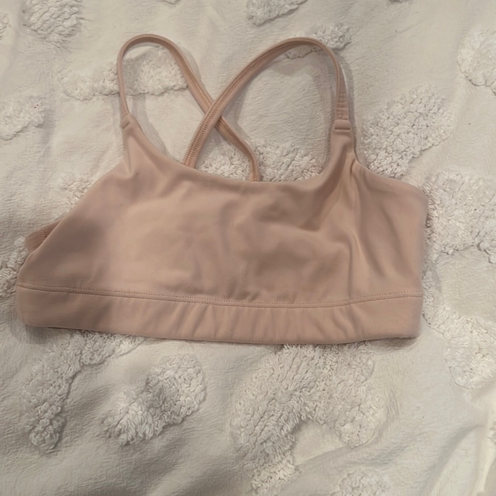 Athleta girl take it easy bra in color ballerina gown